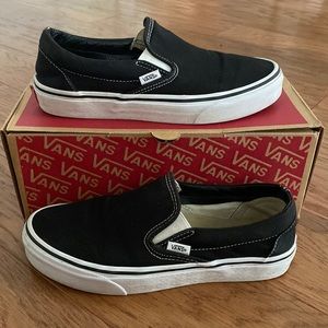 Black VANS WITH BOX only worn a couple of times